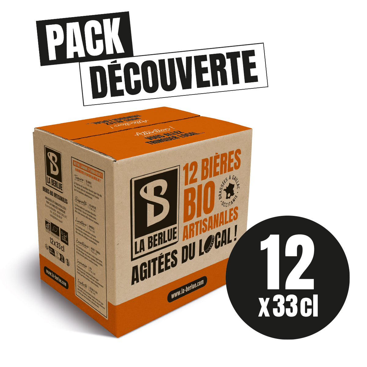 Pack découverte bières LA BERLUE