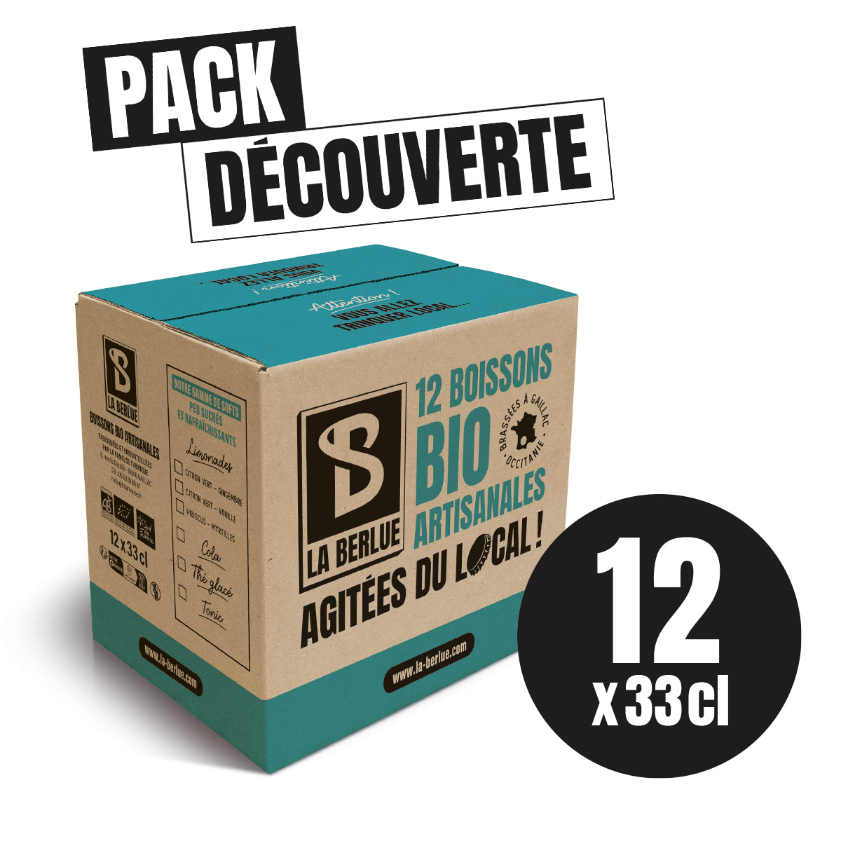 Pack découverte sodas LA BERLUE